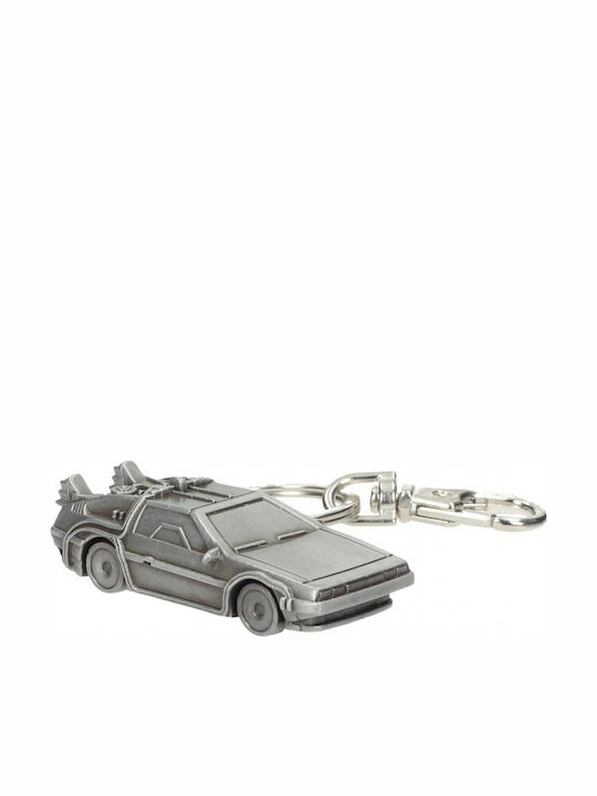 Sd Toys Schlüsselanhänger Back to Future Delorean 3D Metallisch Silber