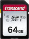 Transcend 300s SDXC 64GB Klasse 10 U1 V30 UHS-I