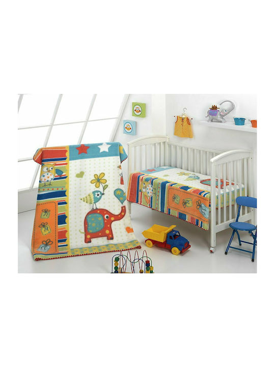 Morven Blanket Cot Harmony 310 Velvet Multicolour 100x140cm