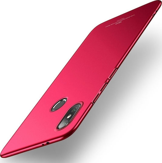 Mi A2 Mi 6X Simple Ultra-Thin Rigid Back Cover Plastic Roșu (Xiaomi Mi 6X/Mi A2)