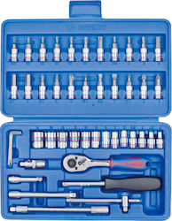 King Tony 2346MR Ratchet With Sockets 1\4" 46 Pieces King Tony 2346MR Ratchet With Sockets 1\4" 46 Pieces