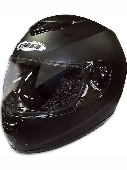 Corsa CN110 Full Face Helmet ECE 22.05 1530gr Black