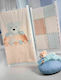 Saint Clair Blanket Cot Ultrasoft Patchwork Velvet Beige 110x140cm