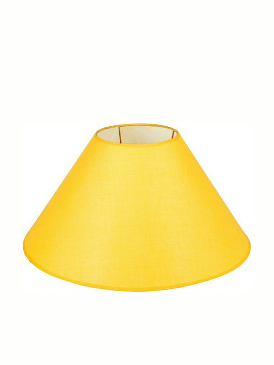 VK Lighting Κωνικό Καπέλο Φωτιστικού Κίτρινο με Διάμετρο 40cm