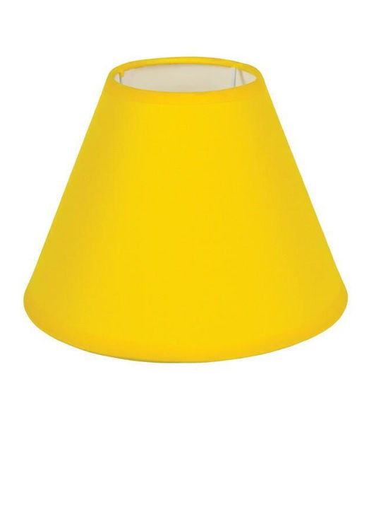VK Lighting Konisch Lampenschirm Gelb mit Durchmesser 18cm