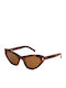 Ysl Women's Sunglasses with Brown Tartaruga Plastic Frame SL 215 008