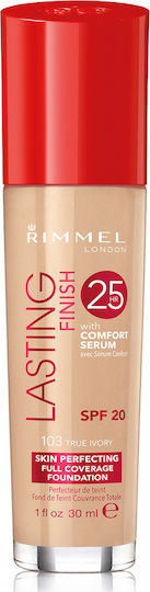 Rimmel Lasting Finish 25H Foundation with Comfort Serum 30ml