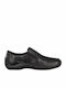 Leder Damen Mokassins in Schwarz Farbe