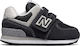 New Balance Kids Sneakers with Scratch Black