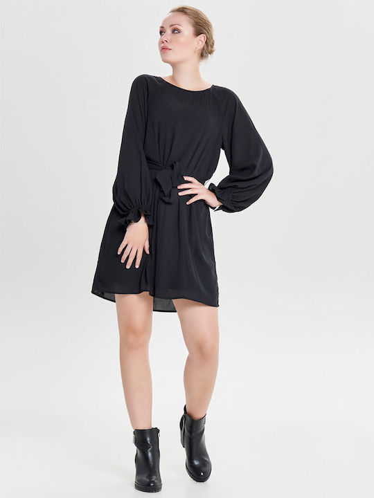 Only Mini All Day Dress Long Sleeve Black