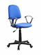 Daphne Office Chair with Fixed Arms Blue ArteLibre