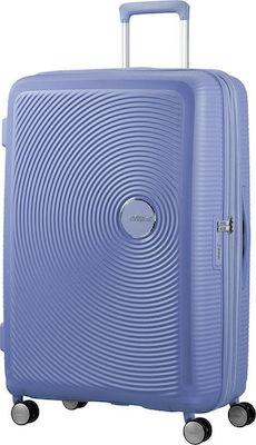 American Tourister Soundbox Spinner 77cm Blau mit 4 Räder Höhe 77cm