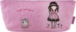 Santoro Sugar & Spice Pencil Case with 1 Compartment Pink