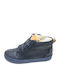 Clarks City Oasis HI T Kids Leather Boots with Zipper Navy Blue