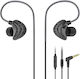 UiiSii CM5 In-Ear Freihändig Kopfhörer mit Stecker 3.5mm Schwarz