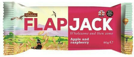 Wholebake Oat Energy Bar Flapjack with Apple & Raspberry 80g