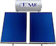 ILIOsak ΤίΝΟΧ Blue Ηλιακός Θερμοσίφωνας 160 λίτρων Inox Διπλής Ενέργειας με 2τ.μ. Συλλέκτη