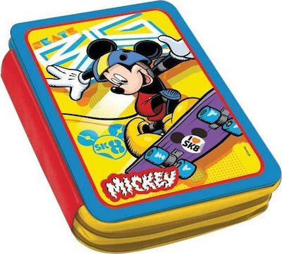 Diakakis Mickey Pencil Case Full Metal with 2 Compartments Multicolored 000561086