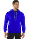 Bodymove -2 Men's Sweatshirt with Hood and Pockets Blue