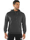 Bodymove -4 Men's Sweatshirt with Hood and Pockets Charcoal