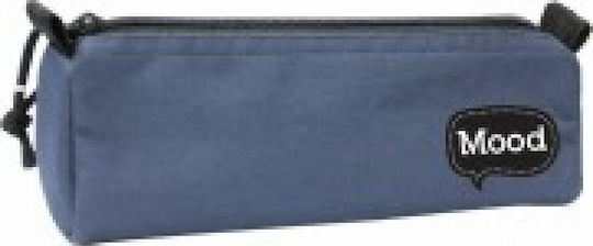 Diakakis Mood Pencil Case Barrel with 1 Compartment Blue