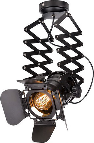 GloboStar Broadway Single Spot with Socket E27 in Black Color GloboStar Broadway Single Spot with Socket E27 in Black Color