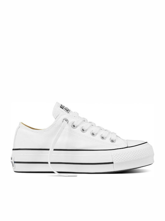 Chuck Taylor All Star Lift Low Top Flatforms Sneakers White / Black