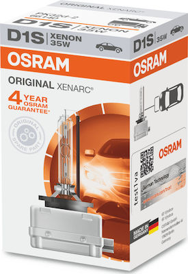 Osram Λάμπα Αυτοκινήτου & Μοτοσυκλέτας Original Xenarc D1S Xenon 4200K Φυσικό Λευκό 12V 35W 1τμχ