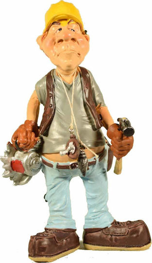 SP Souliotis Figurină Decorativă Statuetă Din Plastic Muncitor 10x6x18cm