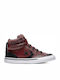 Pro Blaze Strap Hi Kids Sneakers High with Scratch Burgundy