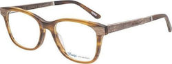 Woodys Barcelona Casablanca 02 Rame Ochelari Pentru Bărbați Acetat Maro Tortoise