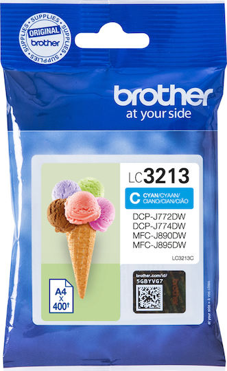 Brother LC-3213 Original InkJet Printer Ink Cyan (LC-3213C)