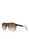 Ted Baker Men's Sunglasses with Black Plastic Frame and Brown Mirror Lens TB1454 001