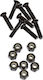 Emillion Mounting Hardware 7/8" Phillips Black Șuruburi și piulițe Skateboard