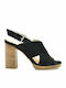 Suede Sandals Black