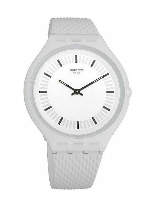 Swatch Skinstructur Uhr mit Gray Kautschukarmband