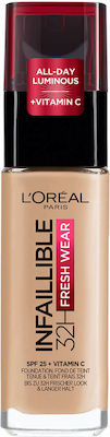 L'Oreal Paris Infaillible 32H Fresh Wear Machiaj lichid 145 Rose Beige 30ml