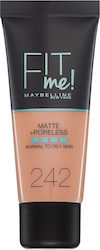 Maybelline Fit Me Matte + Poreless Liquid Make ...