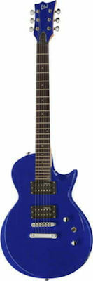 ESP LTD EC-10 Chitară Electrică cu Forma Les Paul și Configurație de Pickup-uri HH în Culoarea Albastru cu husă