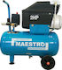 Maestro Monoblock MAC 24 Einphasig Luftkompressor 96dB mit Leistung 2hp und Lufttank 24Es 24202