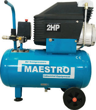 Maestro Monoblock MAC 24 Einphasig Luftkompressor 96dB mit Leistung 2hp und Lufttank 24Es 24202