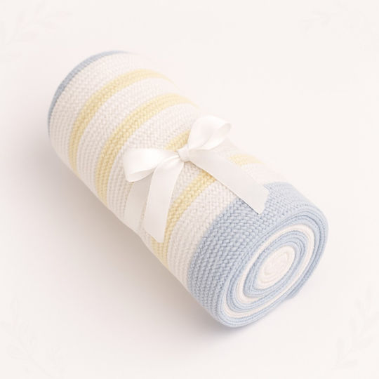Kikka Boo Κουβέρτα Αγκαλιάς & Λίκνου Stripes 75x100εκ.