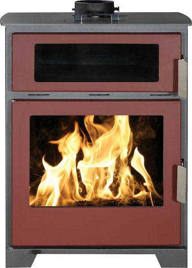 Syrios Chania Oțel Soba pe lemne cu Cuptor 16.5kW Bordeaux
