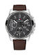 Tommy Hilfiger Decker Ανδρικό Ρολόι 46mm Χρονογράφος Μπαταρίας με Καφέ Δερμάτινο Λουράκι