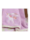 Nef-Nef Homeware Pătură Pepinieră Swaddling pături Rainbow Story Fleece Lila 80x110cm