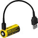 NiteCore NL1665R Презареждаща батерия 16340 Li-ion 650mAh 3.6V 1бр