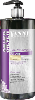 Yanni Extensions Silver Shampoos Color Maintenance for Coloured Hair 1000ml