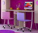 Kos 3 Kids Desk made of Melamine Beige 160x69cm