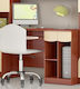 Crete 1 Kids Desk made of Melamine Brown 120x60cm