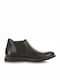 Kricket Men's Leather Chelsea Ankle Boots Black